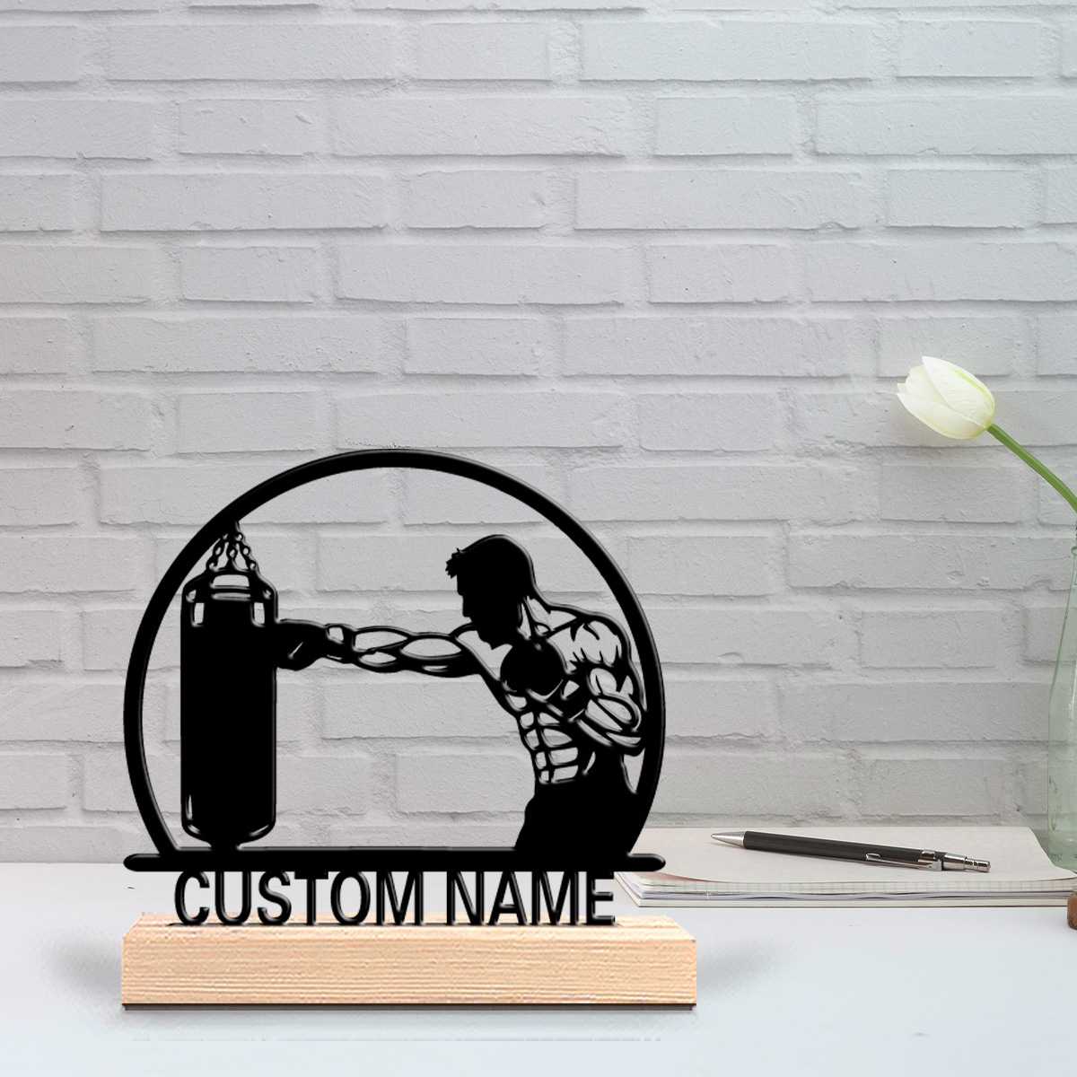Home Decor Rustic - 1pc Cute Personalized Custom boxing Wooden