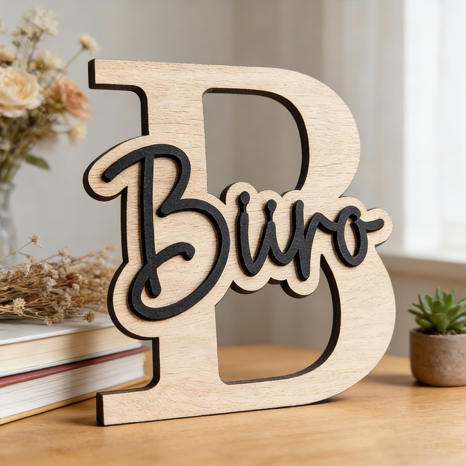 Home Decor Quotes - 1pc Customizable Wooden Letter Door Sign,Customizable