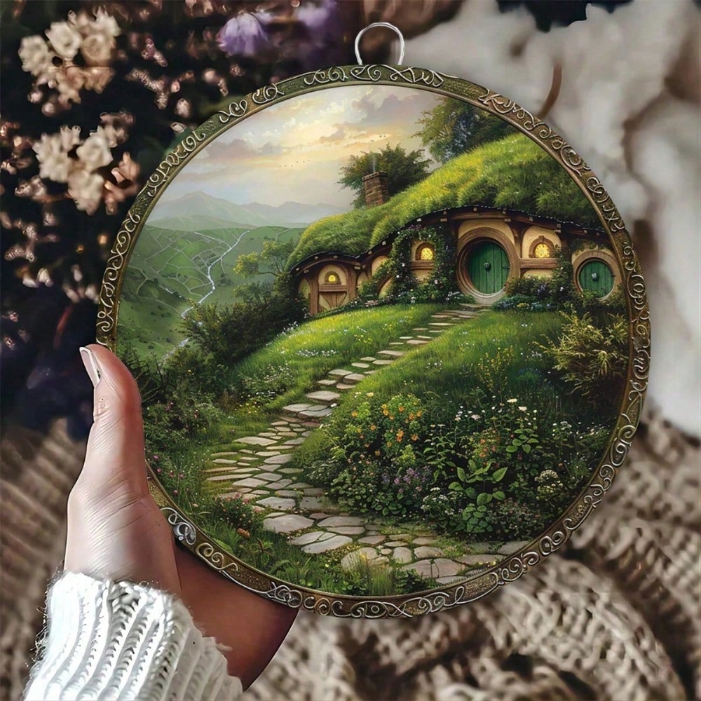 Home Decor Nearby - VintageLoom Rustic Hobbit House Metal Sign,