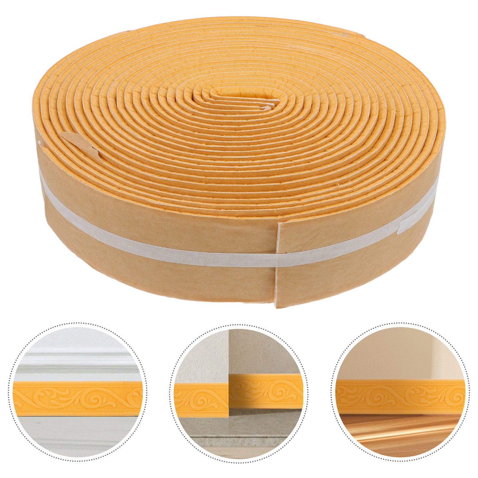 Home Decor Wall Molding - 4Pcs 3D Self Adhesive Wall Trim