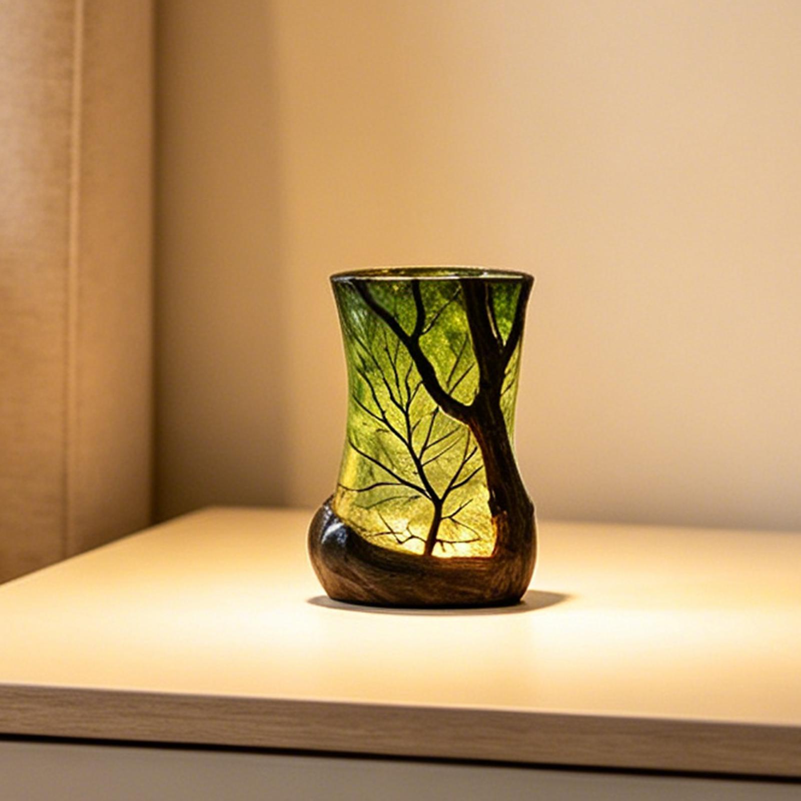 Home Decor Com - Bedside Table Lamp Forest Nightlight Decorative
