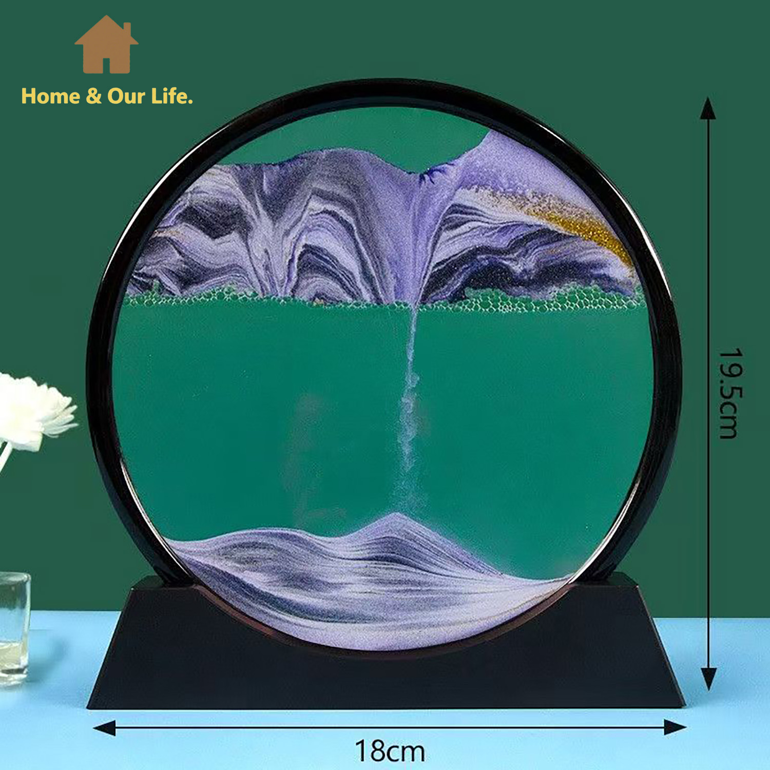 Yarn Home Decor - 3D Dynamic Flowing Sand Art: Unique