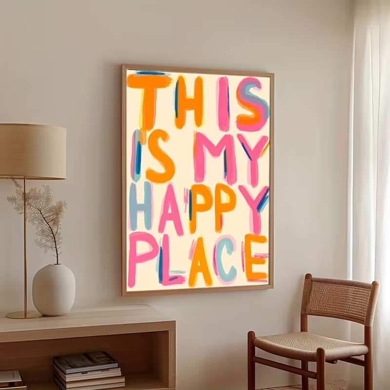 Home Decor Quotes - Modern This Is My Happy Place