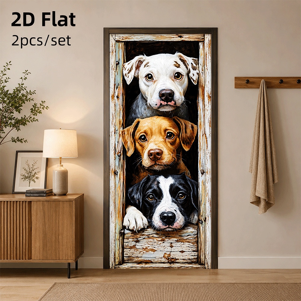 Home Decor Express - 1 piece of three cute dog