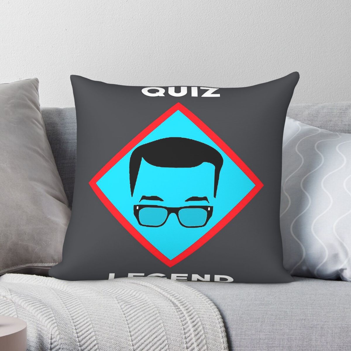 Home Decor Quiz - Richard Osman Quiz Legend Square Pillowcase