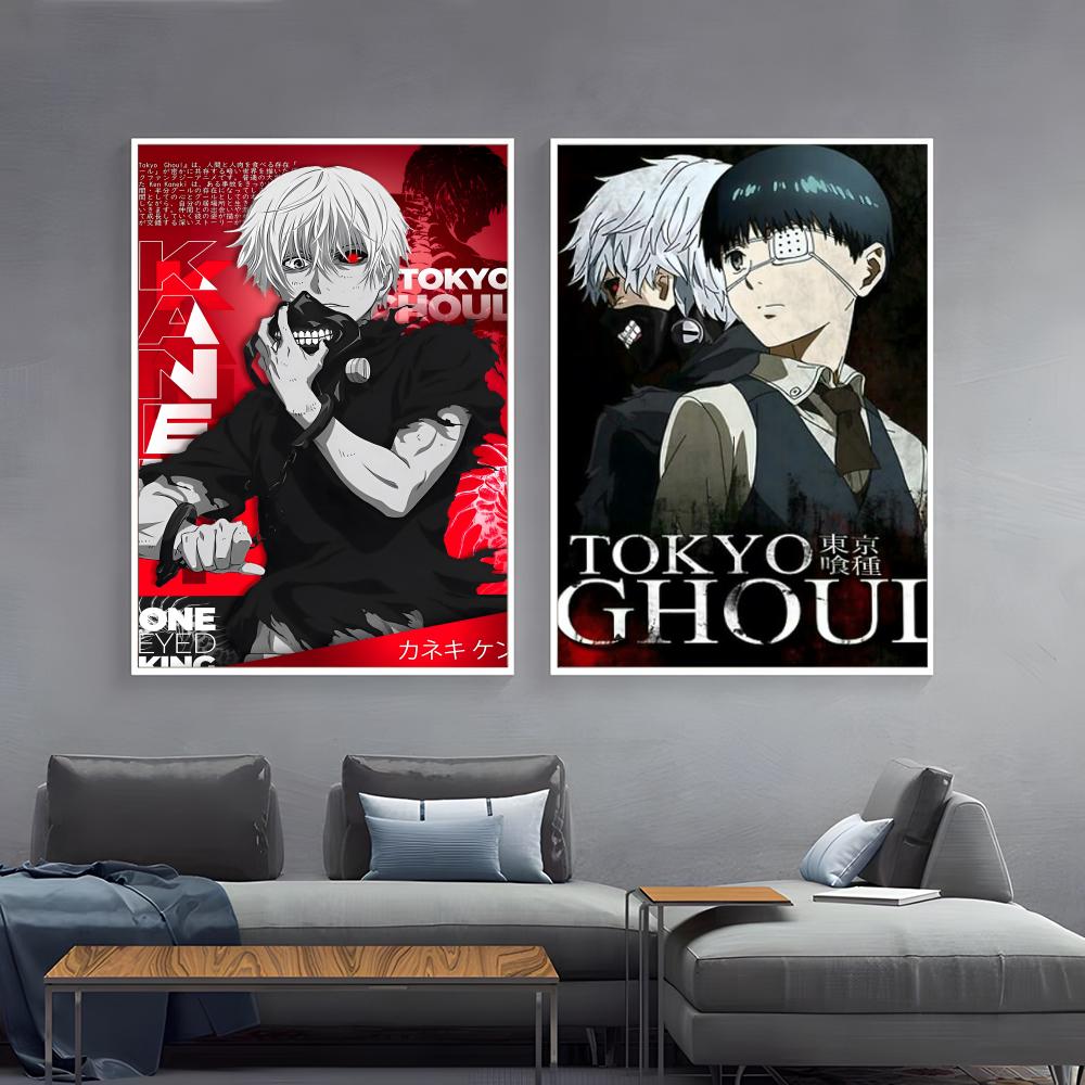 Home Decor Tokyo - Tokyo Ghoul Poster Paper Print Home