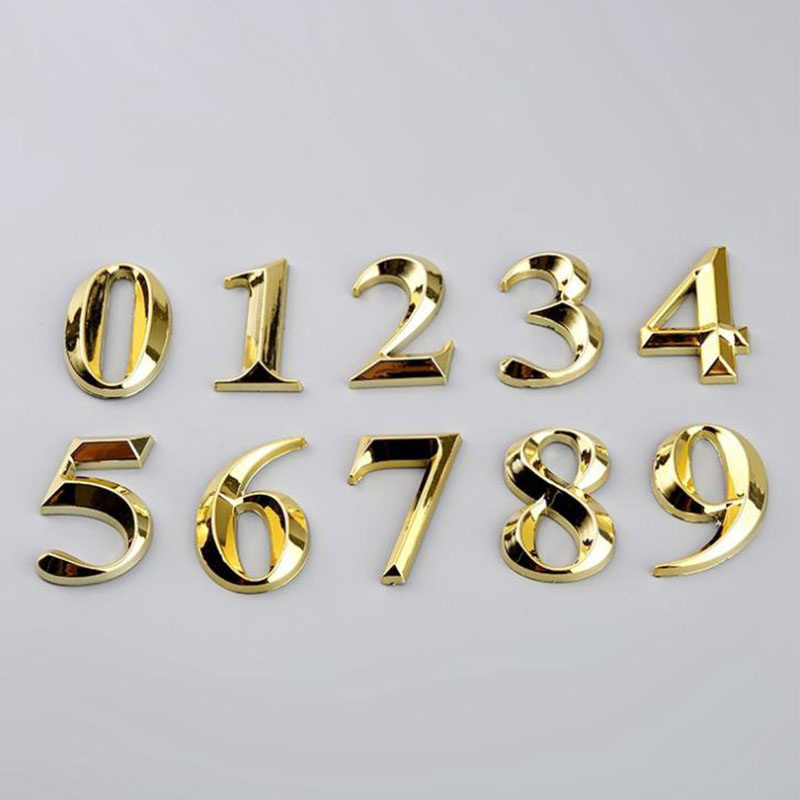 Home Decor On Sale - 1pc Height 5cm Golden Home Sticker