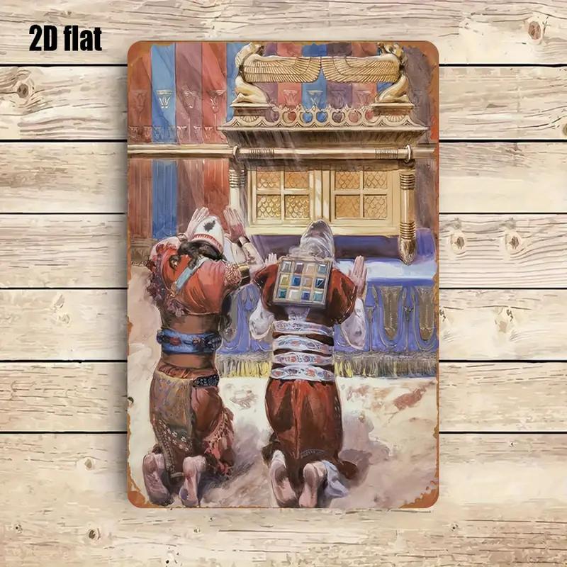 Home Decor Rustic - CIFBUY Rustic Biblical Scene Metal Wall