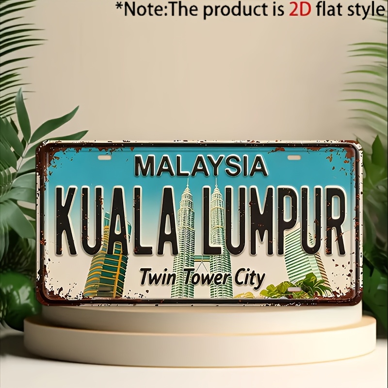Home Decor Kuala Lumpur - 2D Flat, 1pc Vintage Kuala Lumpur