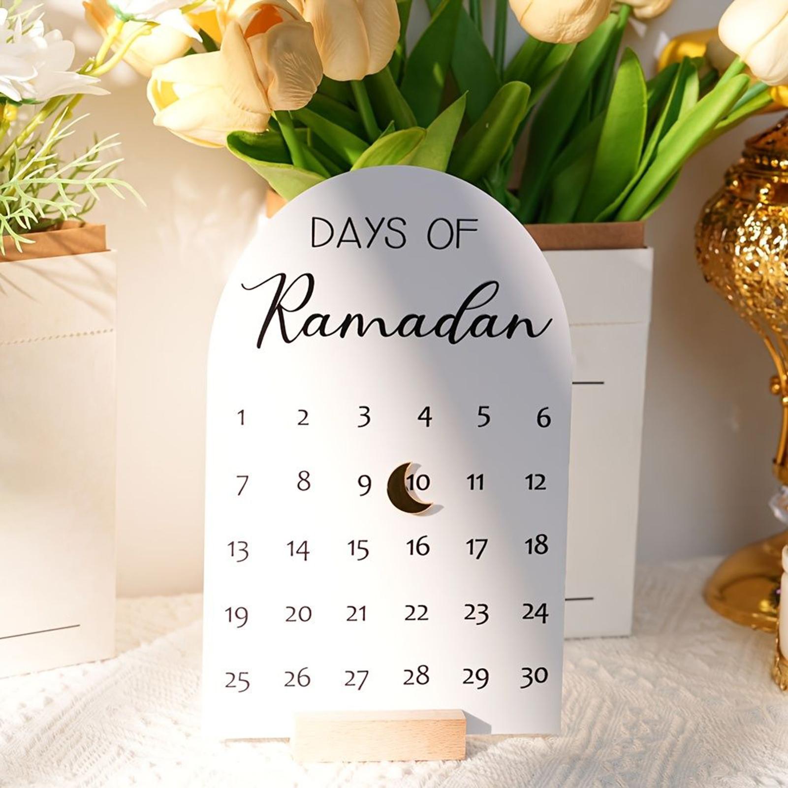 Home Decor Ramadan - Ramadan Countdown Calendar Eid Mubarak Ornament
