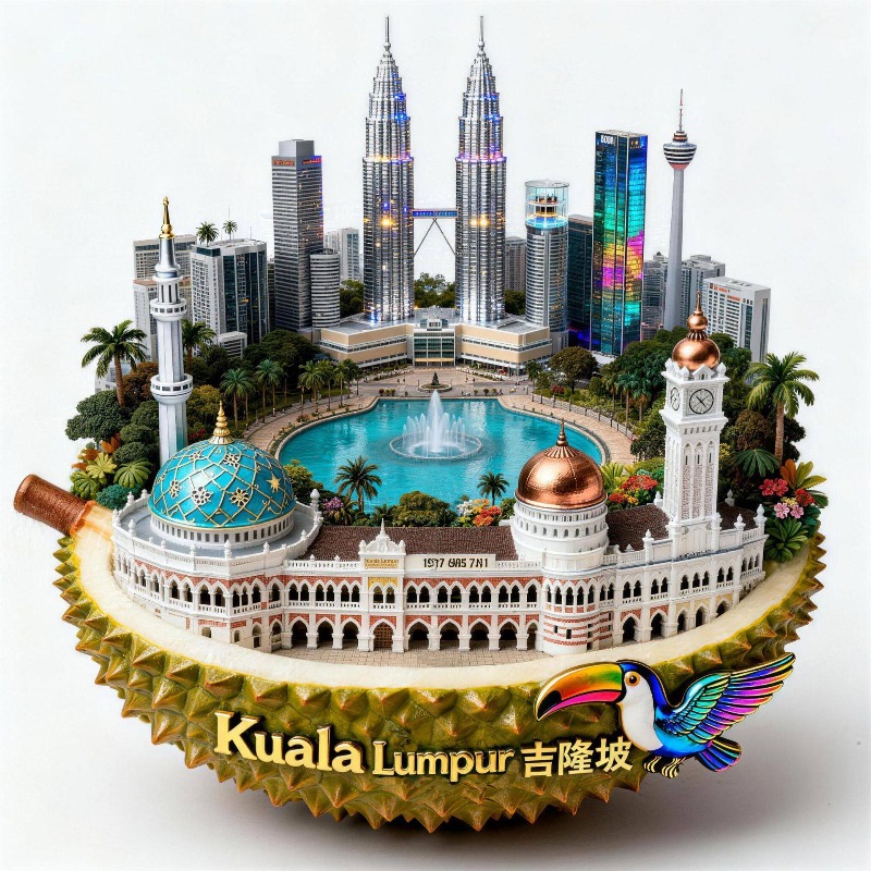 Home Decor Kuala Lumpur - Malaysia Fridge Magnets Metal Material Petronas