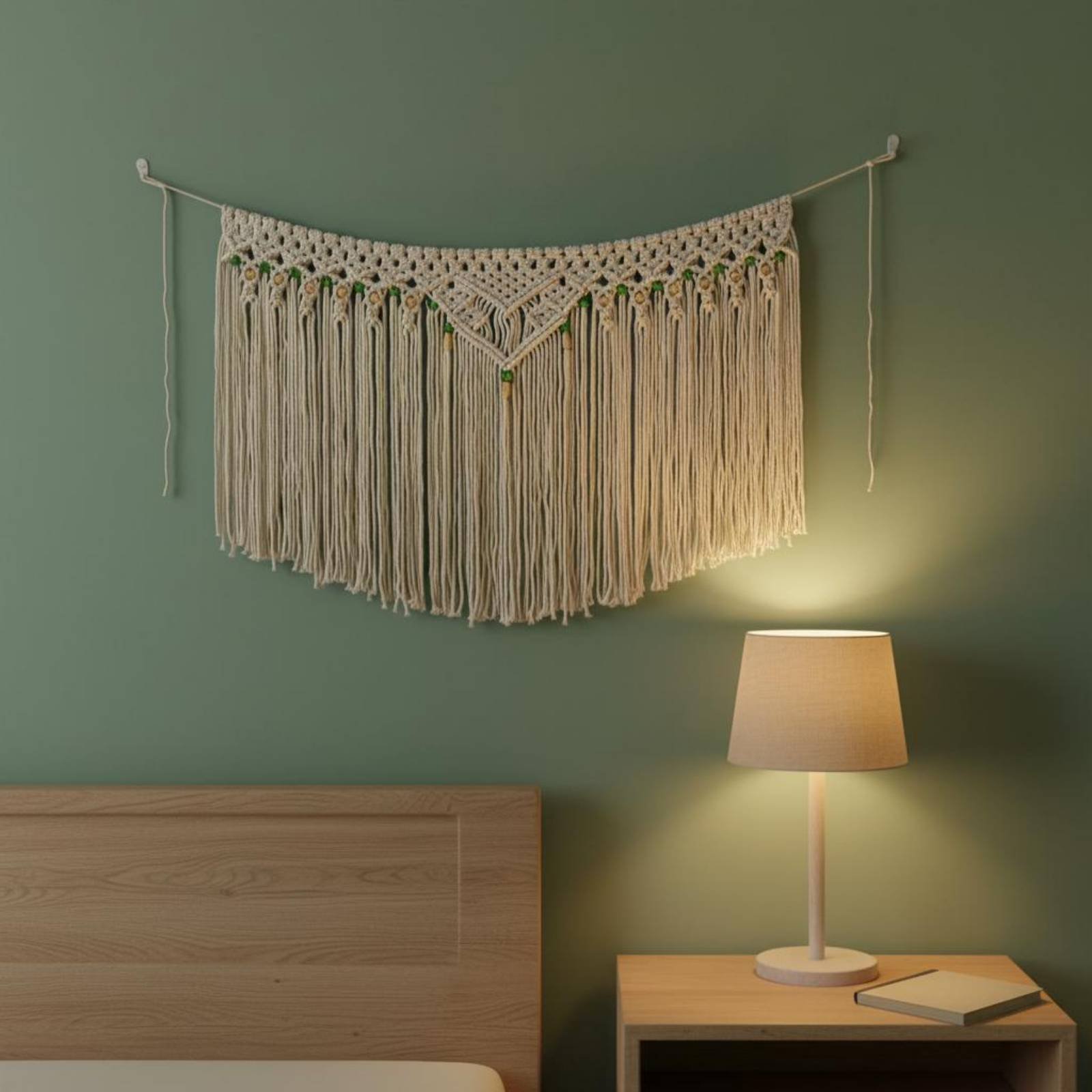 Macrame Wall Hanging - Tassel Wall Hanging Decorative Fringe Boho