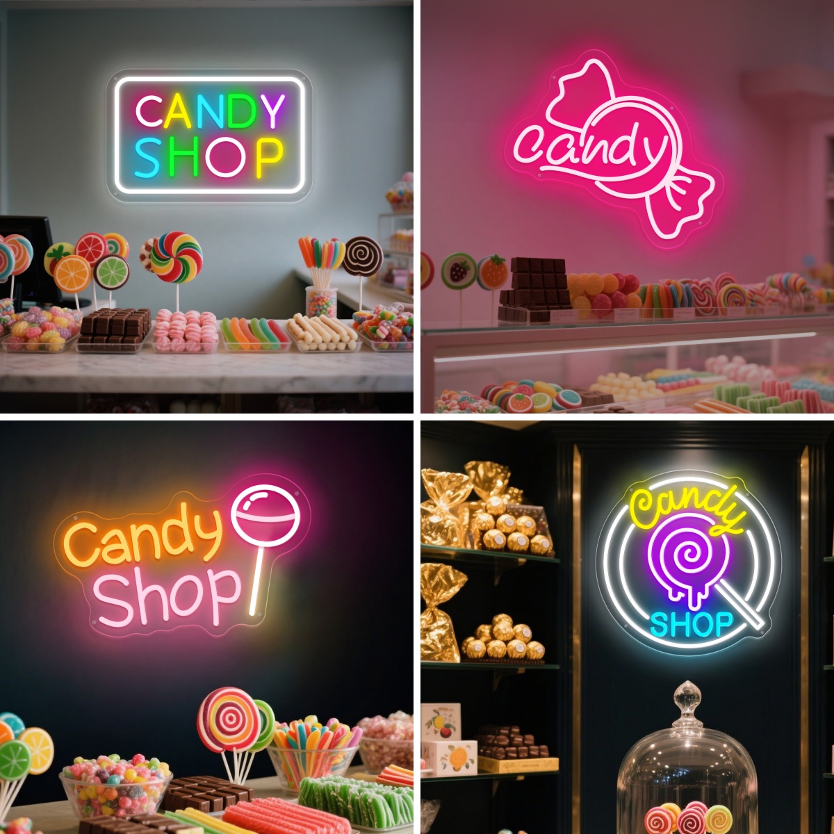 Home Decor Nearby - Candy Shop LED Neon Candy USB