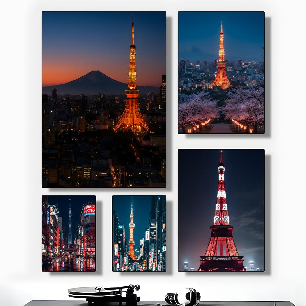 Home Decor Tokyo - Tokyo Tower Night View Landmark Romantic