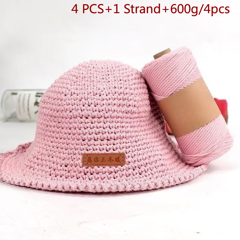 Yarn Home Decor - 4 PCS 2mm Soft Yarn Hand-Knitting