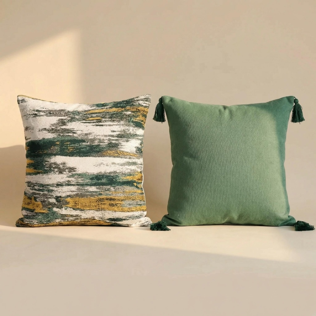 Yarn Home Decor - Home Nordic texture yarn-dyed abstract jacquard