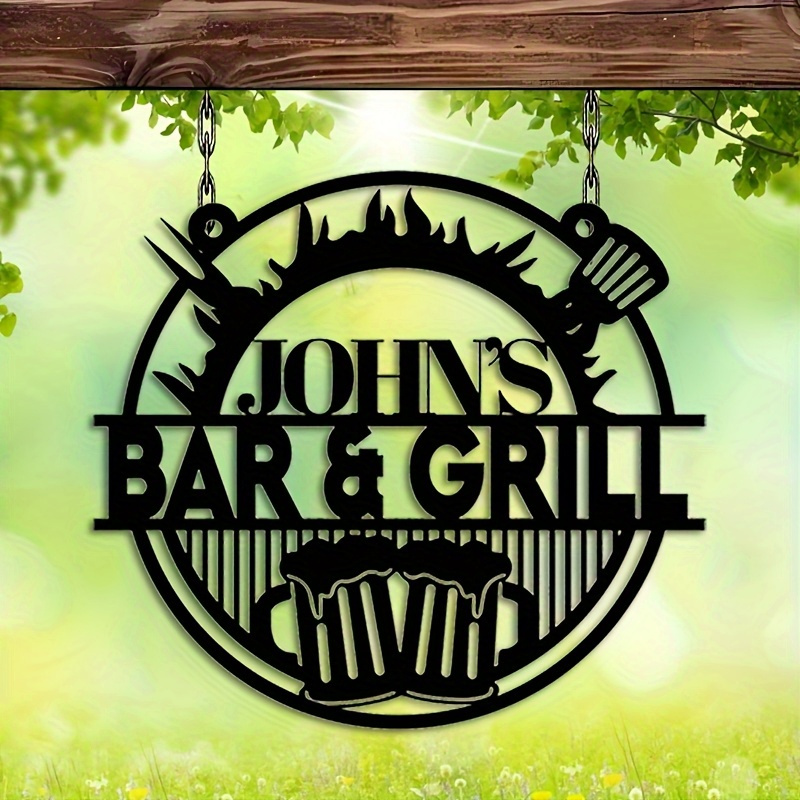 Home Decor Rustic - Customizable Wrought Iron Signs - Personalized