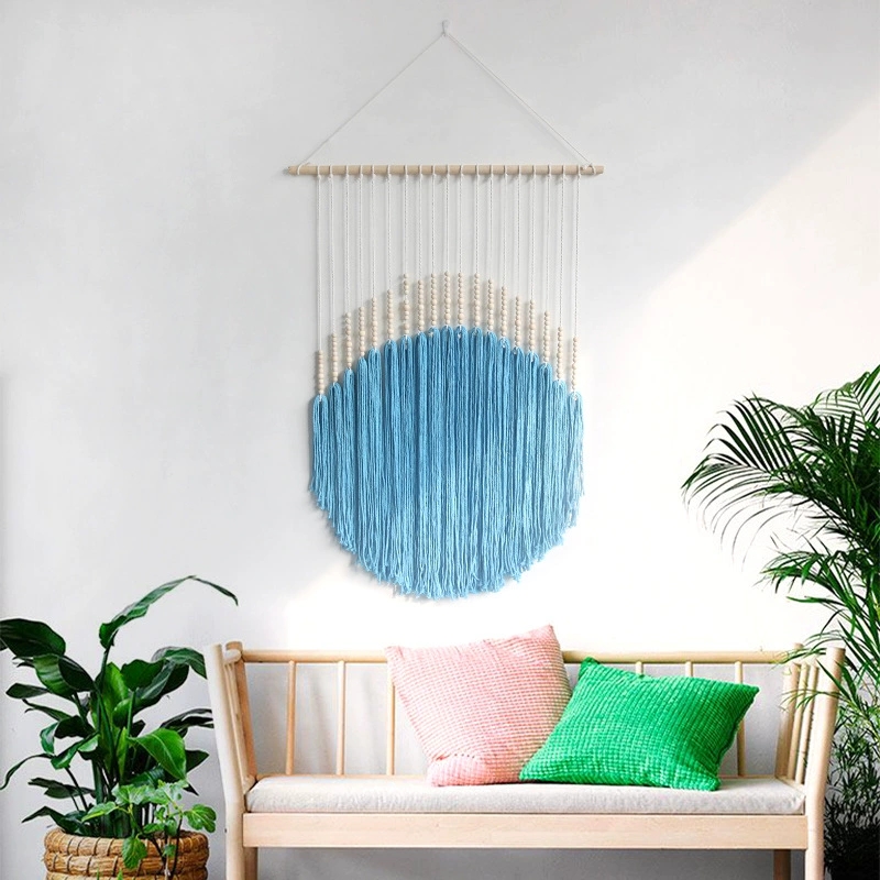 Macrame Wall Hanging - Semicircle Macrame Wall Hanging Colorful Hand