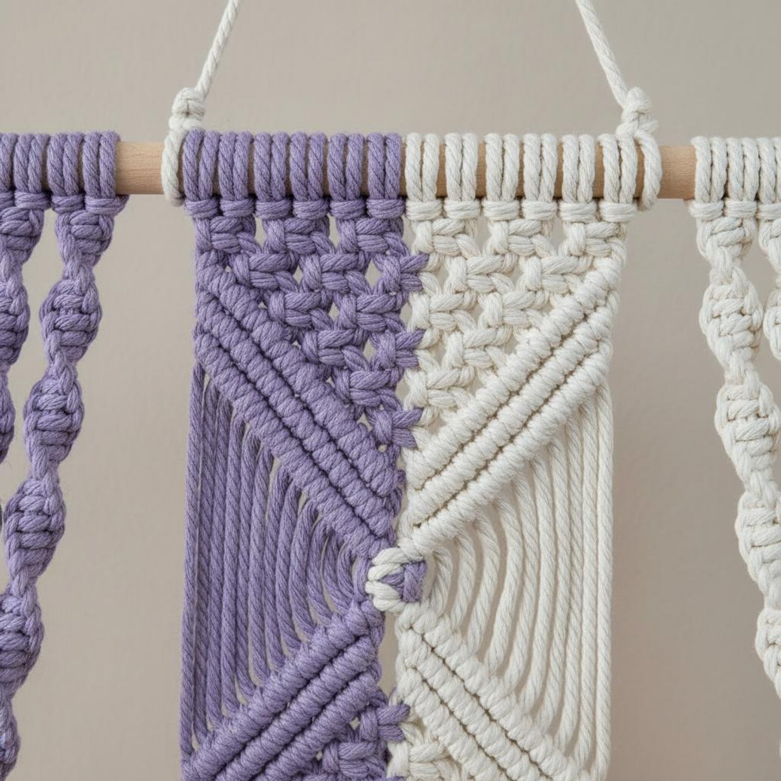 Macrame Wall Hanging - Boho Wall Hanging Shelf Handmade Macrame