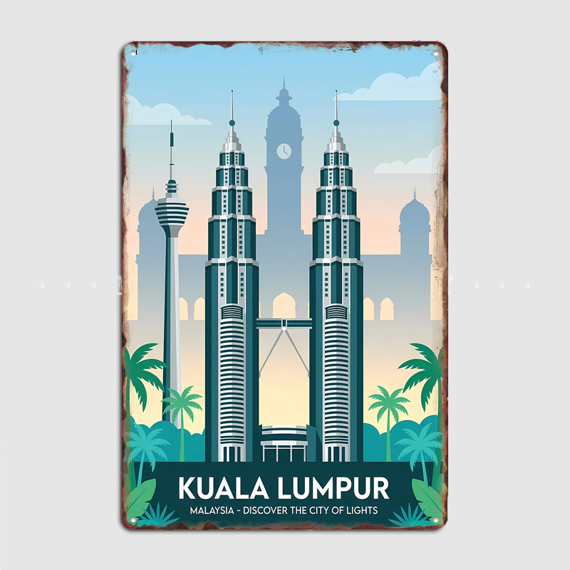 Home Decor Kuala Lumpur - Kuala Lumpur Cityscape Travel Scenery Posters