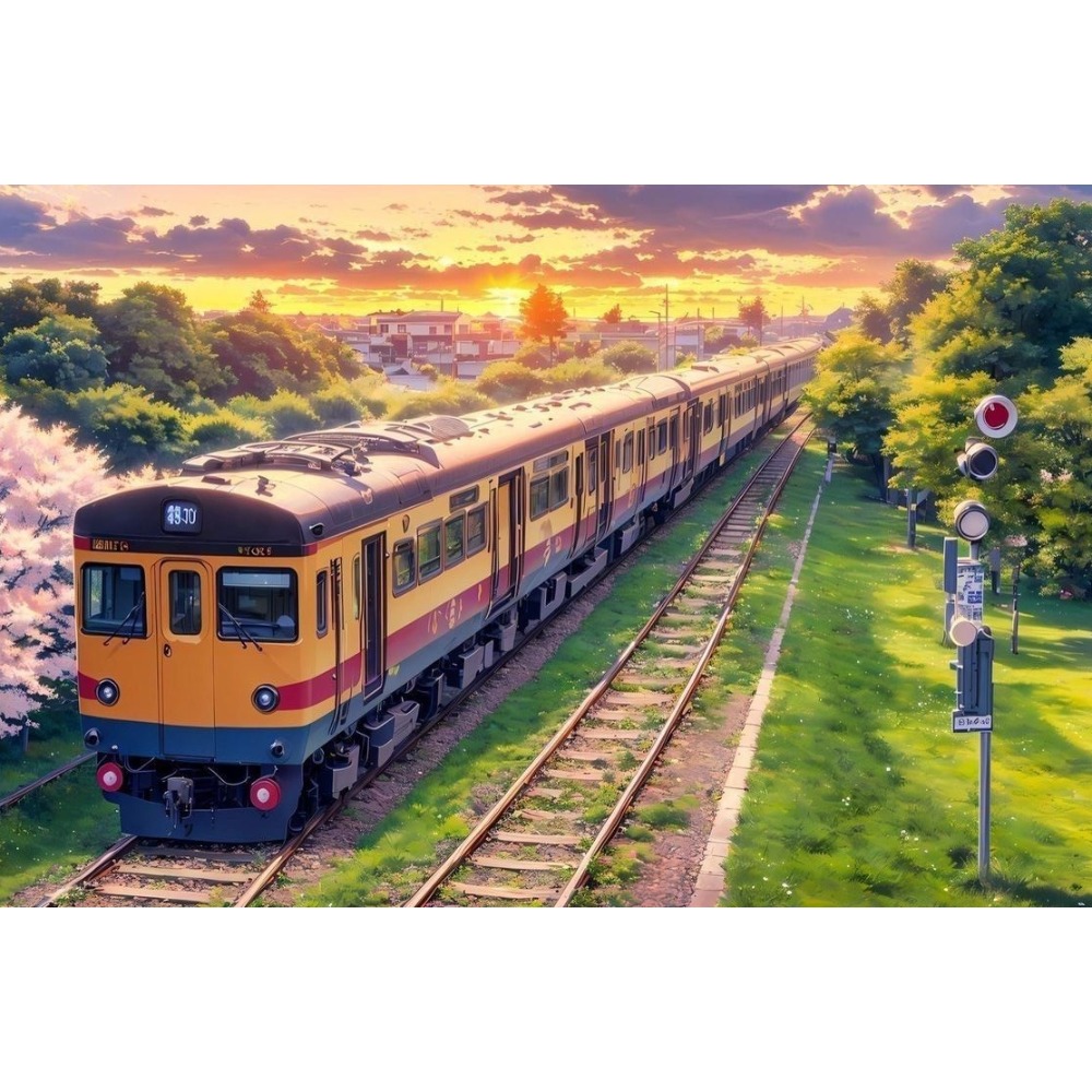 Home Decor Under 500 - 500/1000/1200/2000PCS Puzzles The Train Under The