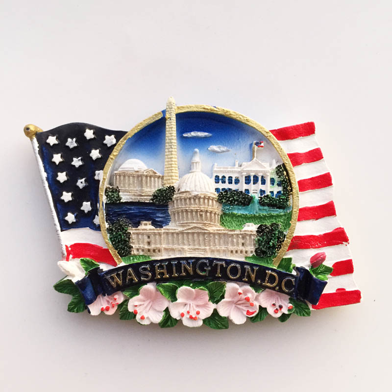 Home Decor Usa - America Travelling Fridge Stickers USA Washington