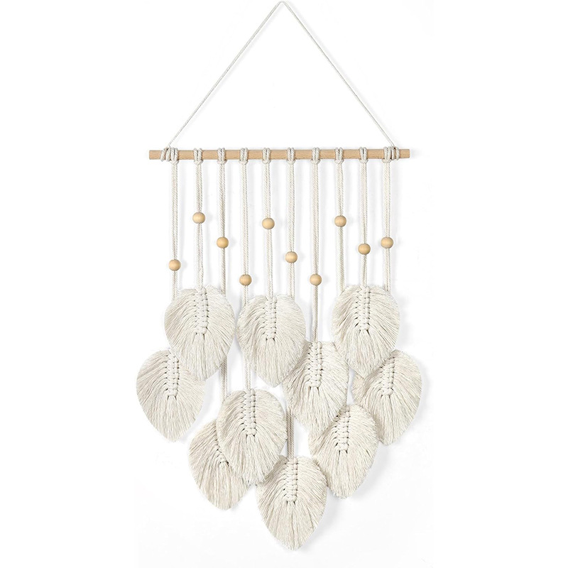 Bohemian Macramé Leaf Wall Han - Macrame Wall Hanging ulasan dan harga