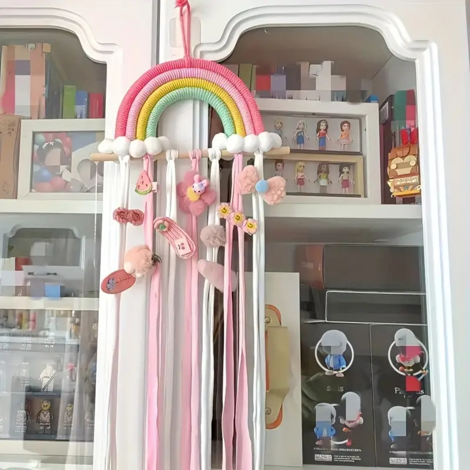 Wall-Mounted Rainbow Hair Acce - Yarn Home Decor ulasan dan harga