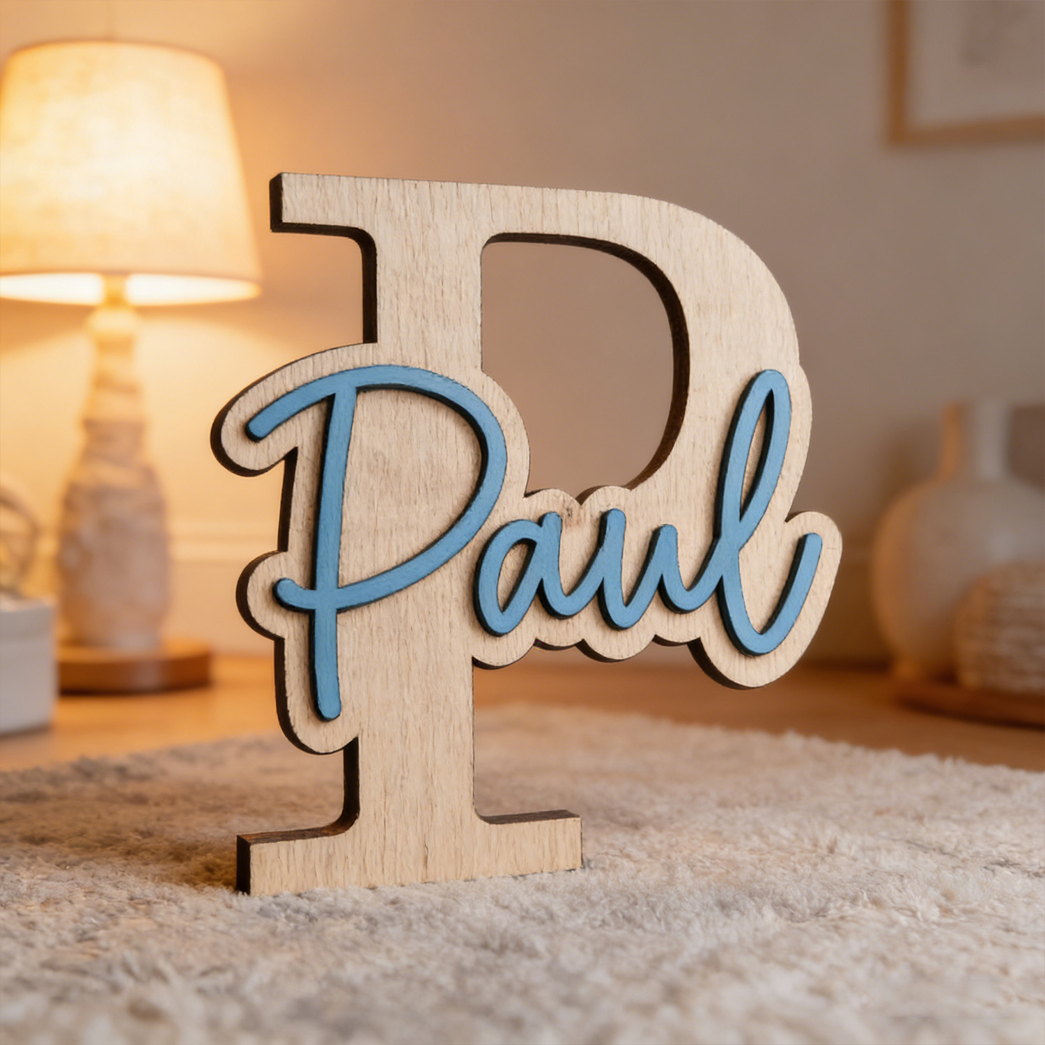 1pc Customizable Wooden Letter - Home Decor Quotes ulasan dan harga