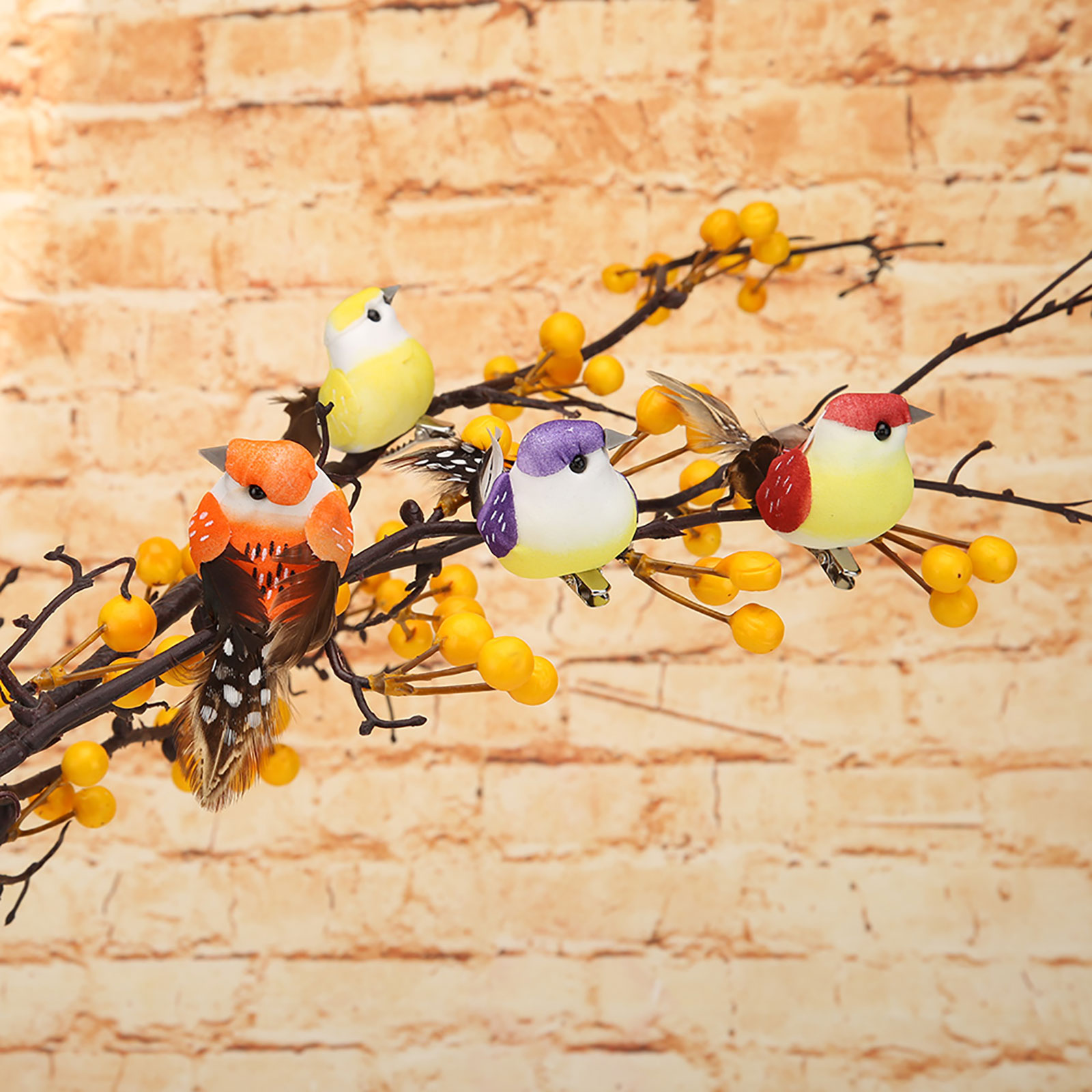 12pcs Set Artificial Birds Fak - Home Decor On Sale ulasan dan harga