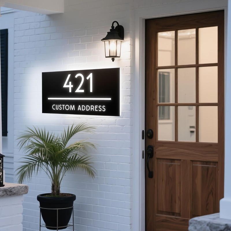 Custom LED Light Guide Door Pl - Home Decor Nearby ulasan dan harga