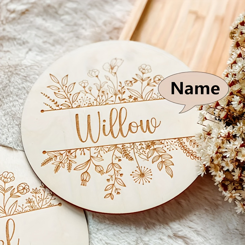 Personalized Floral Engraved N - Home Decor Com ulasan dan harga