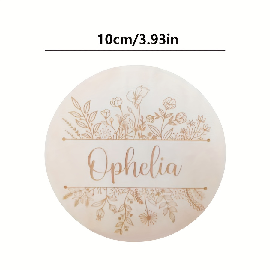 Personalized Floral Engraved N - Home Decor Com ulasan dan harga