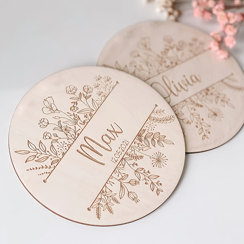 Personalized Floral Engraved N - Home Decor Com ulasan dan harga