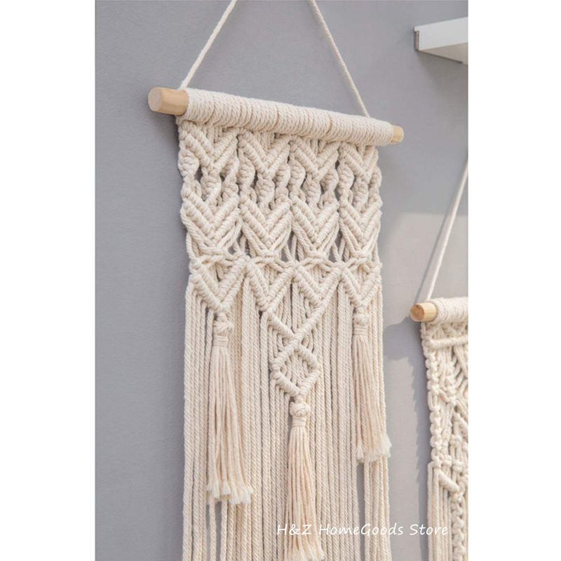 Hot Macrame Wall Hanging Tapes - Yarn Home Decor ulasan dan harga
