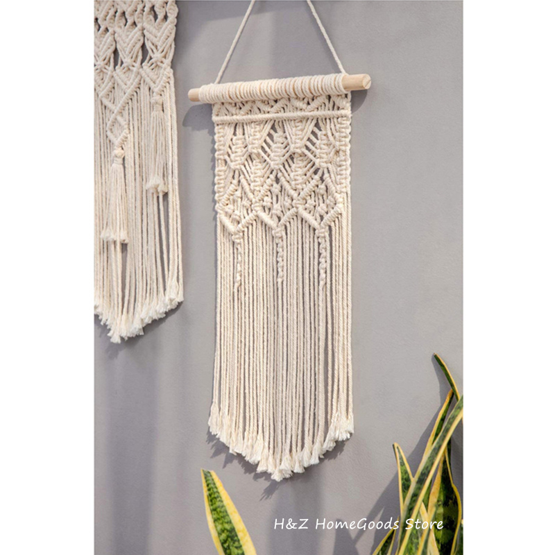 Hot Macrame Wall Hanging Tapes - Yarn Home Decor ulasan dan harga