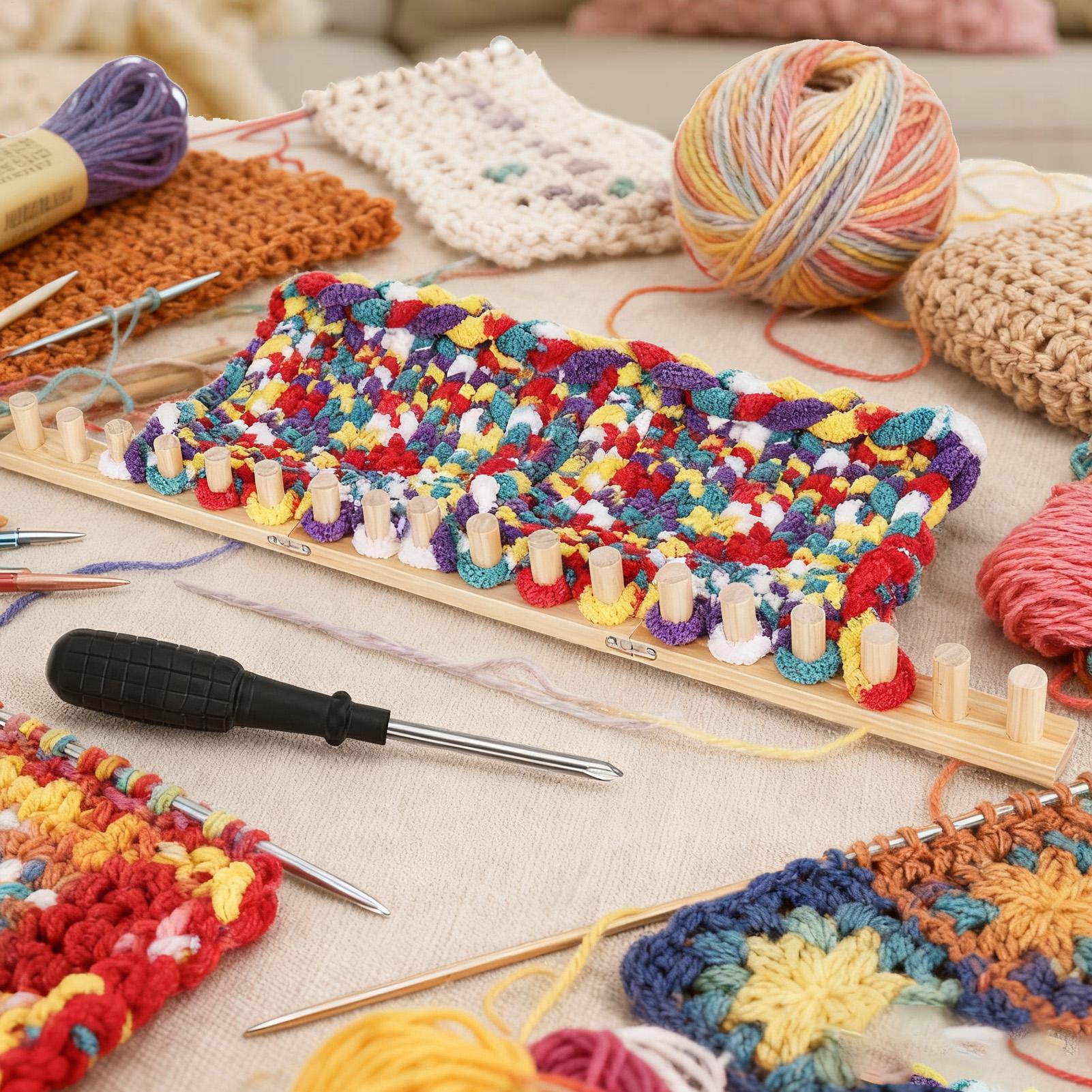 Knitting Loom 35 Inch Wood Chu - Yarn Home Decor ulasan dan harga