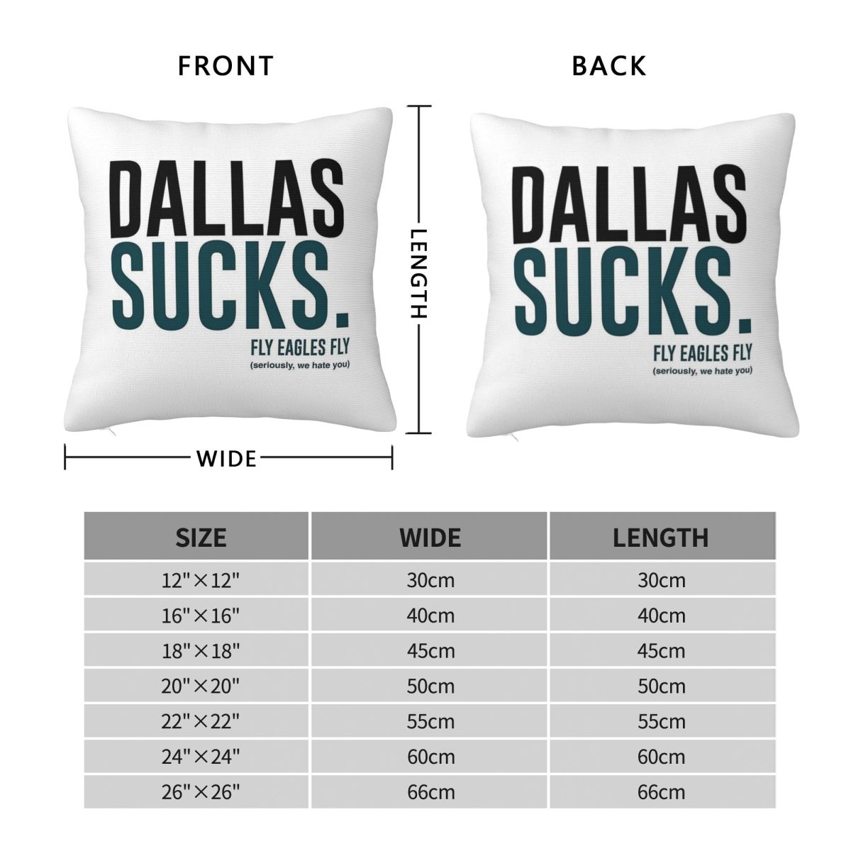 Dallas Sucks Fly Eagles Fly Sq - Home Decor Dallas ulasan dan harga