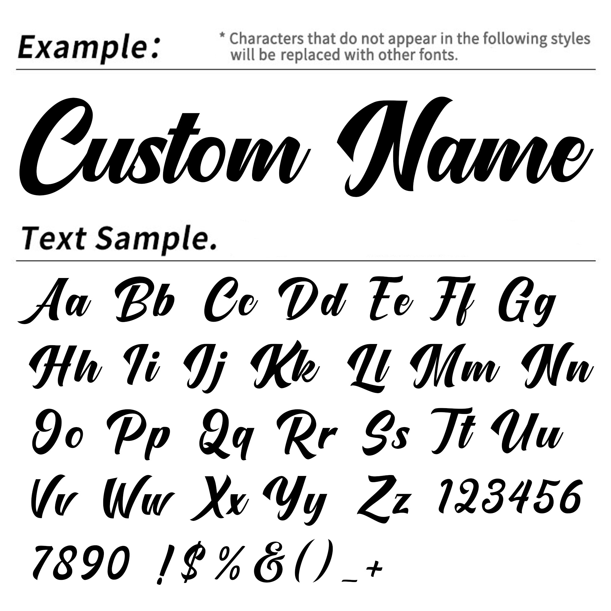 3PCS Custom Name Stickers Pers - Home Decor Quotes ulasan dan harga