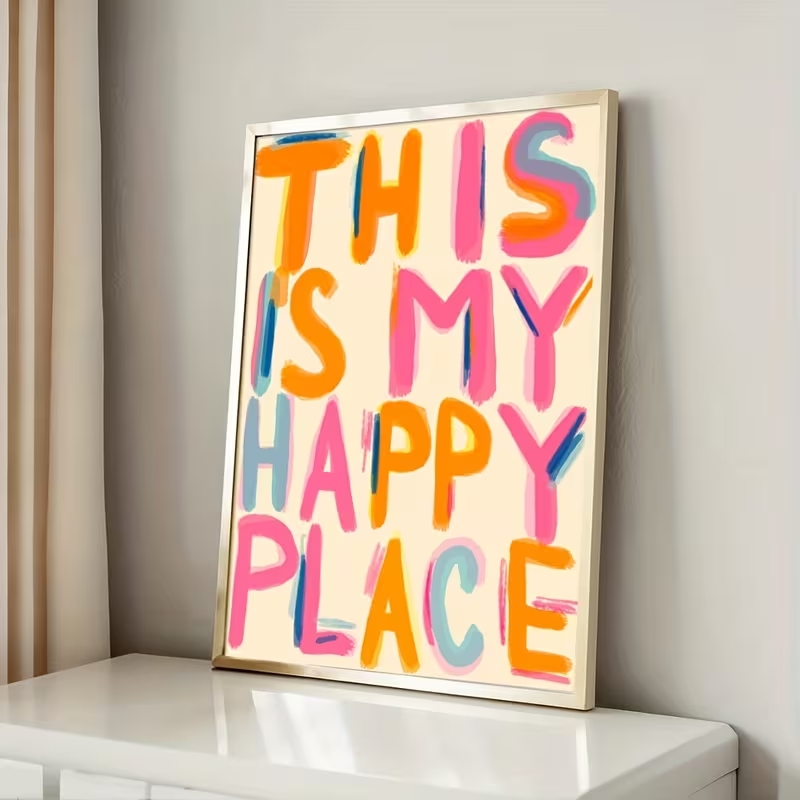 Modern This Is My Happy Place  - Home Decor Quotes ulasan dan harga