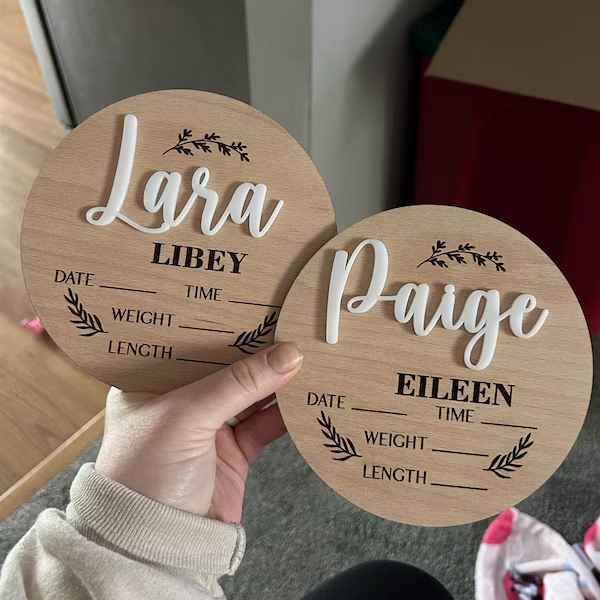 1Pc Custom Baby Announcement S - Home Decor Com ulasan dan harga