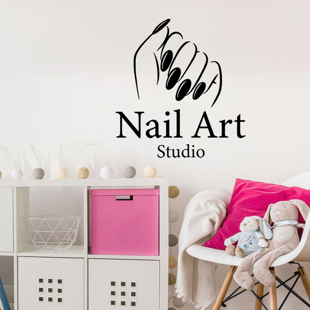 1PC Colorful Manicure Customiz - Home Decor Wall Stickers ulasan dan harga