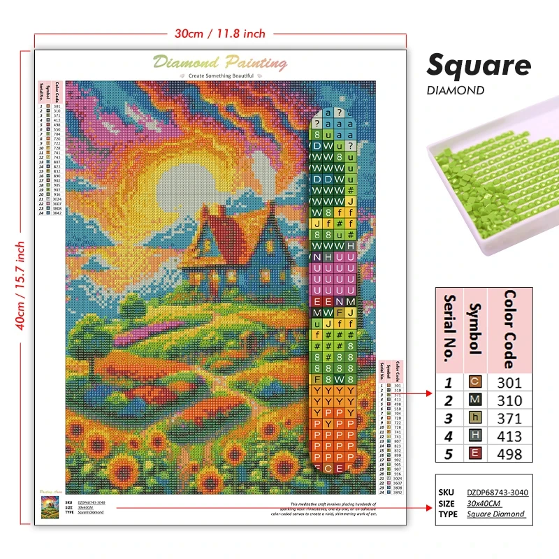 DIY Diamond Painting Kit Retro - Home Decor Tokyo ulasan dan harga