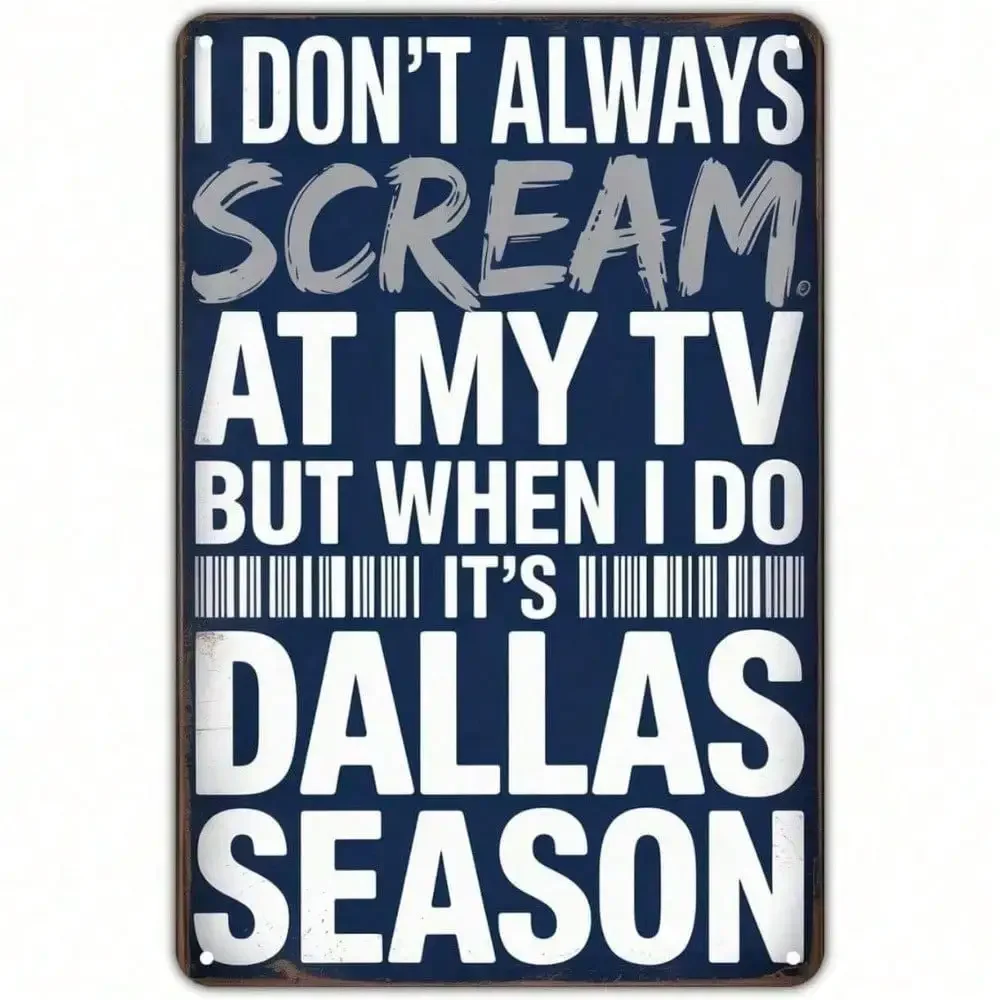 Dallas Cowboys Metal Tin Sign, - Home Decor Dallas ulasan dan harga