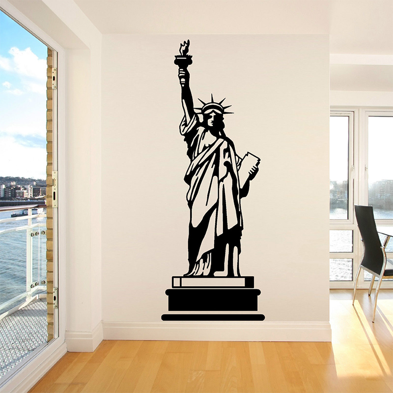 POOMOO Wall Decals STATUE OF L - Home Decor Usa ulasan dan harga