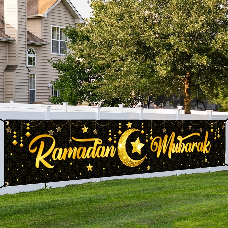 VIKAMA Gold Foil Ramadan Mubar - Home Decor Ramadan ulasan dan harga