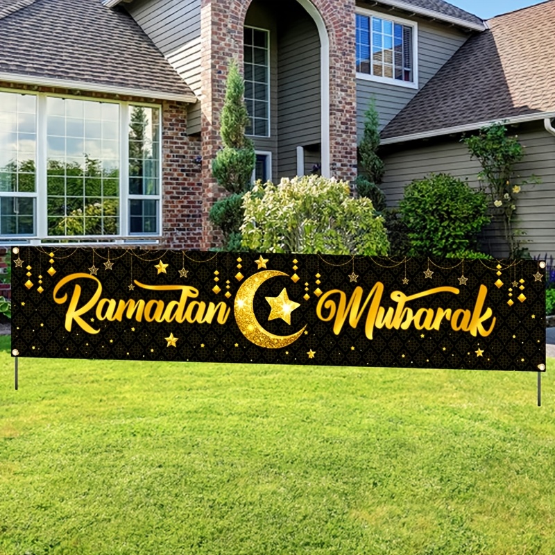 VIKAMA Gold Foil Ramadan Mubar - Home Decor Ramadan ulasan dan harga