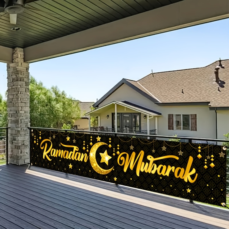 VIKAMA Gold Foil Ramadan Mubar - Home Decor Ramadan ulasan dan harga