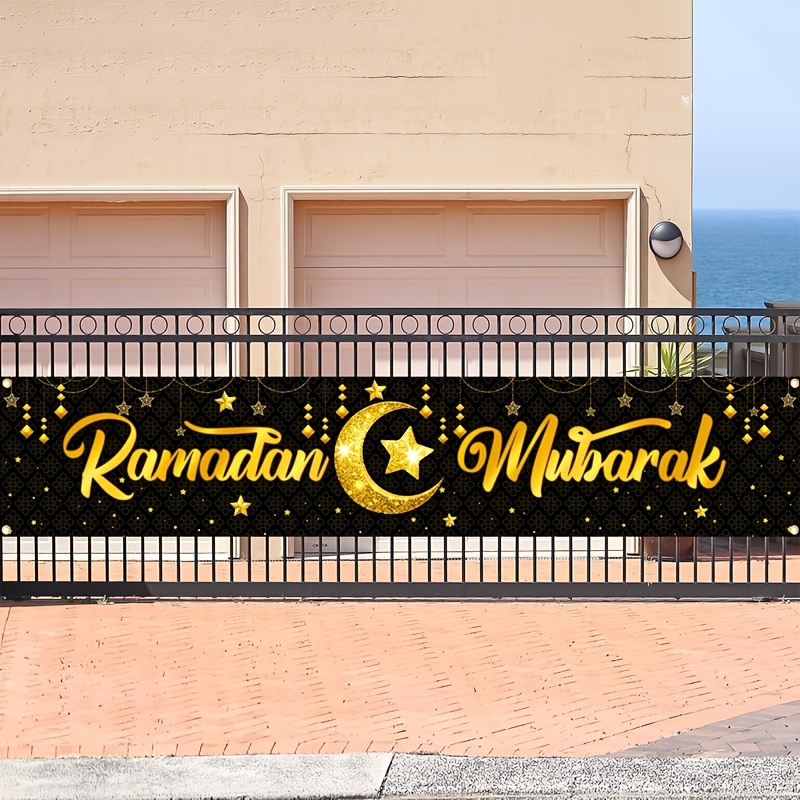 VIKAMA Gold Foil Ramadan Mubar - Home Decor Ramadan ulasan dan harga