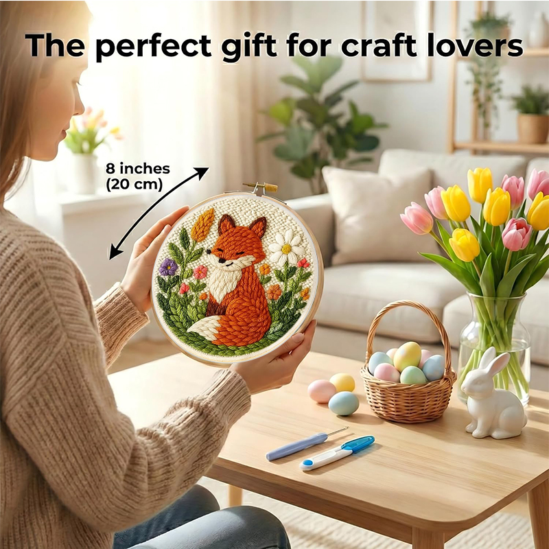 Punch Needle Embroidery Kits F - Yarn Home Decor ulasan dan harga